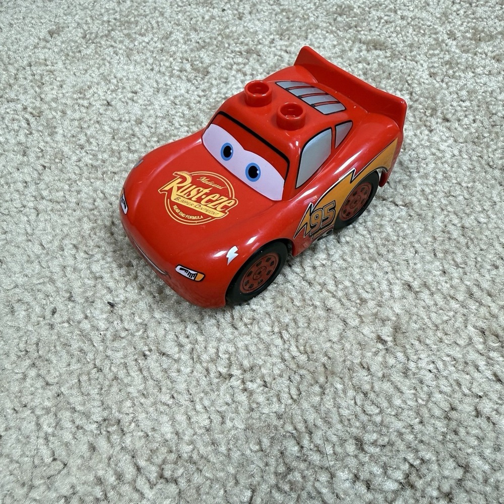 LEGO Duplo Pixar Cars Lightning McQueen Rust-eze #95 Car Figure Replacement